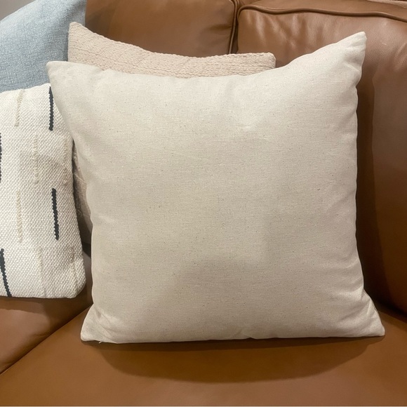 Woven Striped Throw Pillow Camel/Cream - Threshold designed with Studio McGee - Picture 6 of 11